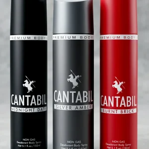 Silver Amber ,Midnight Date ,Burnt Brick Unisex Long Lasting No Gas Deodorant Spray  -  For Men & Women (450 ml, Pack of 3)