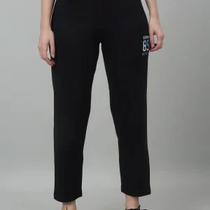 Women's Casual  Navy Ankle length Mid rise Track Pants