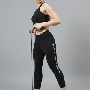 Women's Casual Solid Black Mid Rise Track Pants