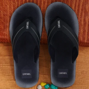Casual Flip Flop for Men | Lightweight & Comfortable with Cushioned Insole PU Upper Rubber Sole Slip on Closure.